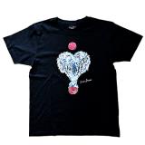 WING IN THE HEART　Tシャツ(黒)